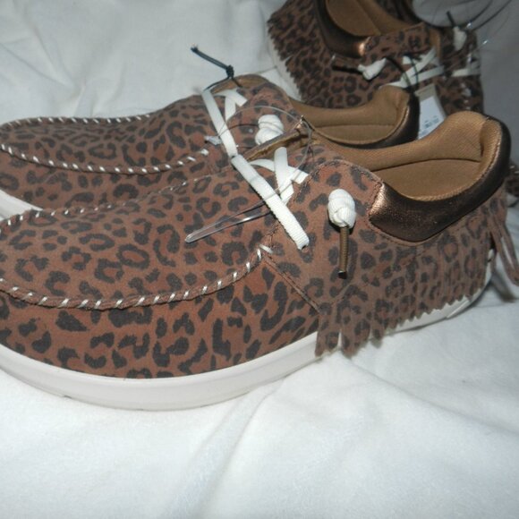 Ariat Hilo Leopard Fringe Leather Cruiser Women's BNWT!!🆕📦⌚🏃💨⚡🚚 - Picture 7 of 16